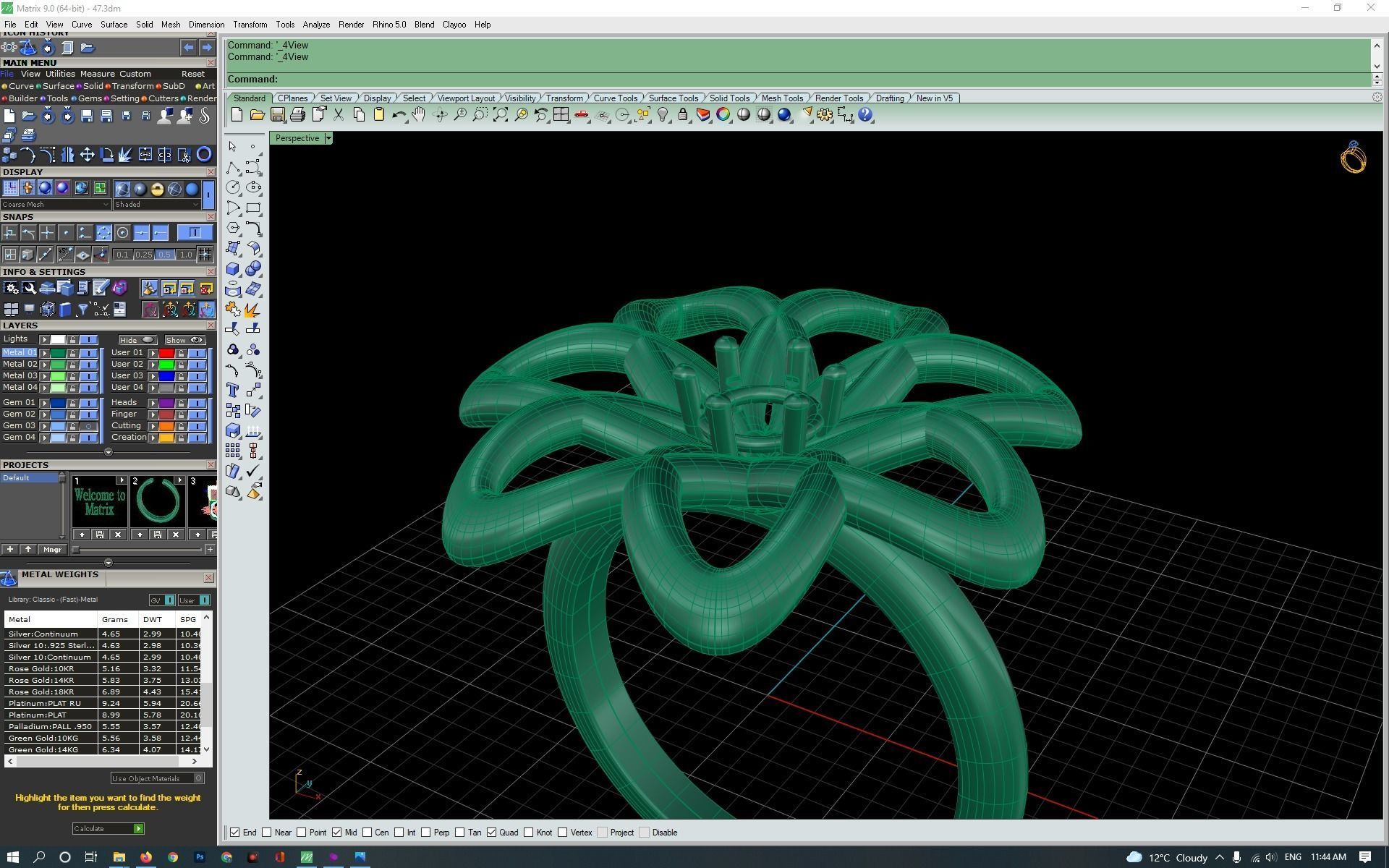 3d-model flower ring 3D print model_14