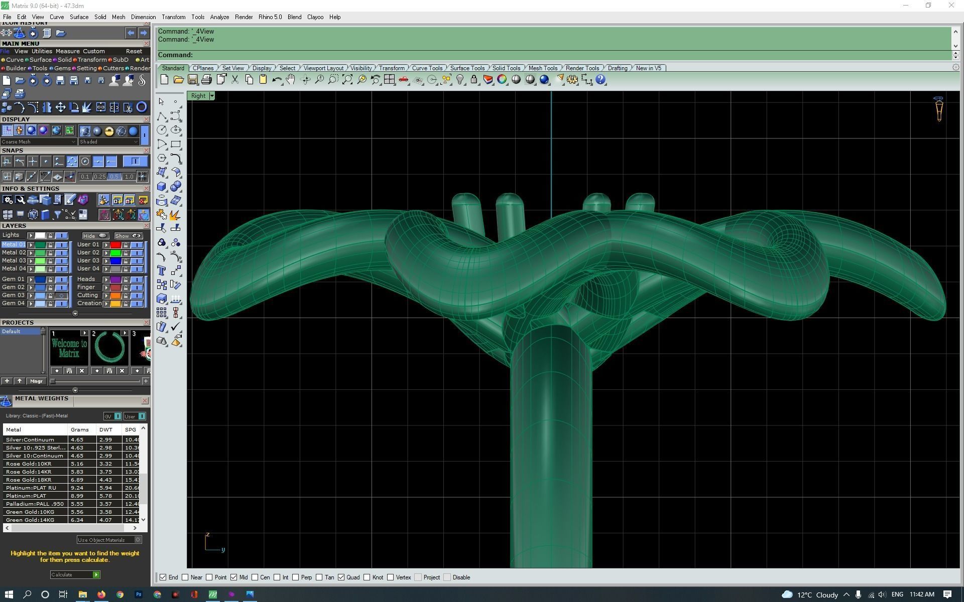 3d-model flower ring 3D print model_13