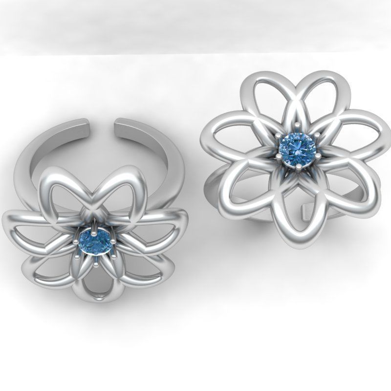 3d-model flower ring 3D print model_10