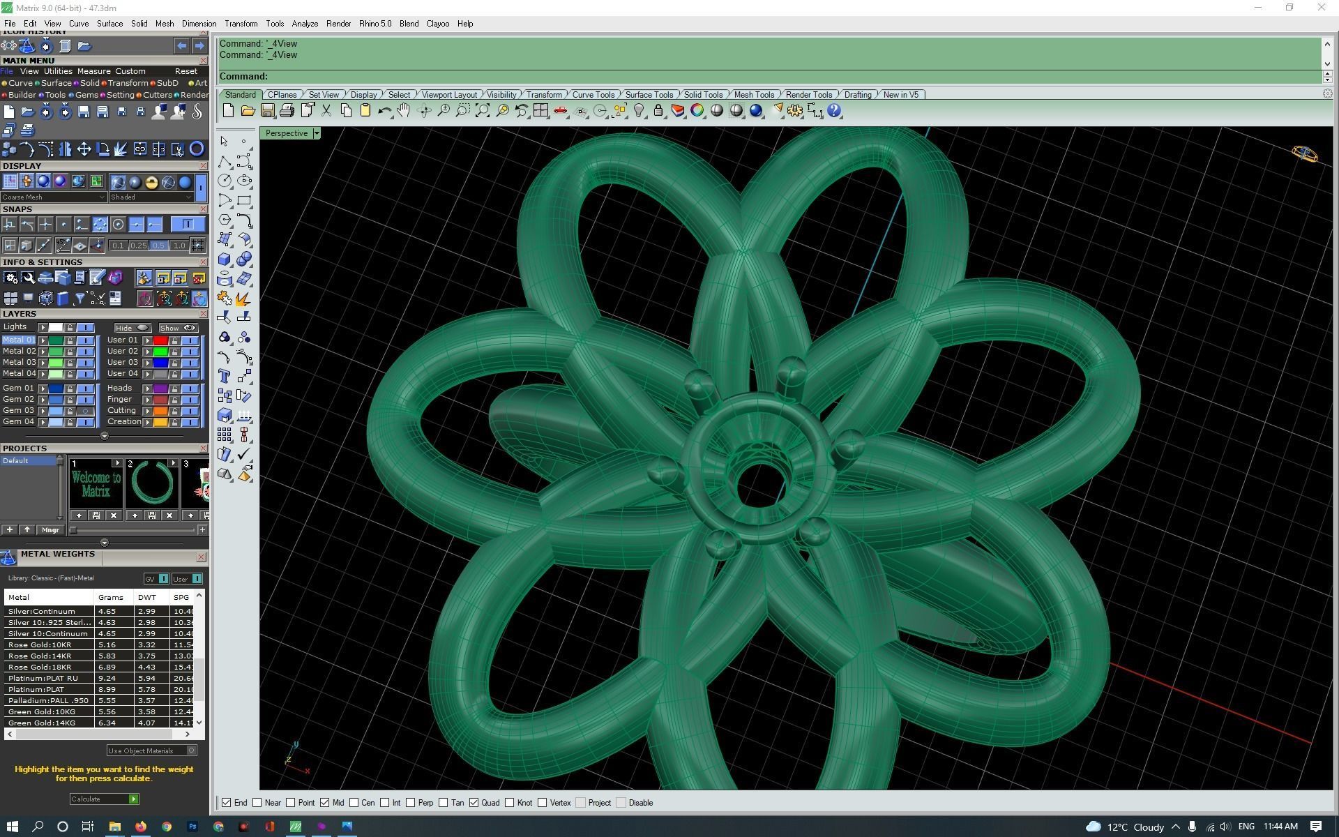 3d-model flower ring 3D print model_15