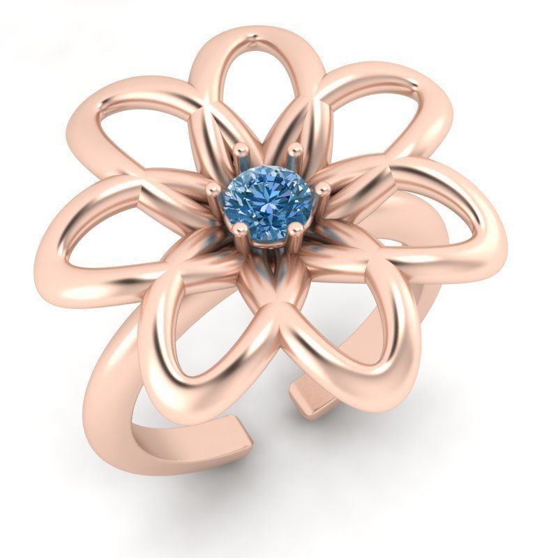 3d-model flower ring 3D print model_6