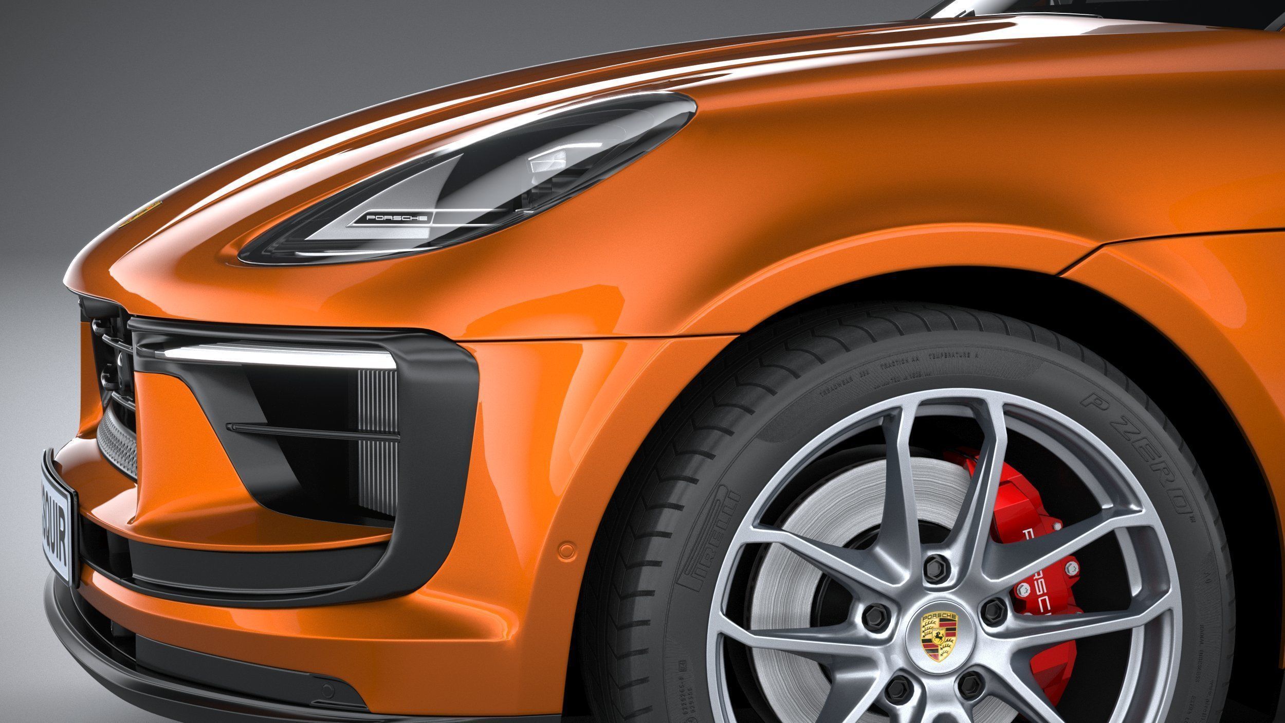 Porsche Macan S 2022 3D model_3