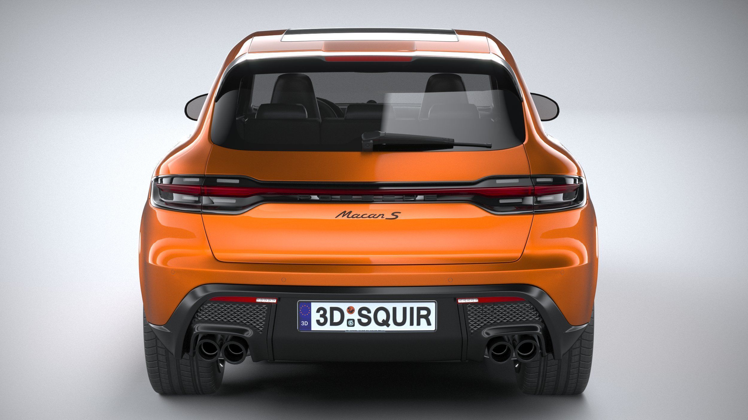 Porsche Macan S 2022 3D model_4