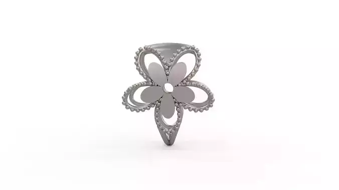 Ultra Vision Flower Leaf Earring