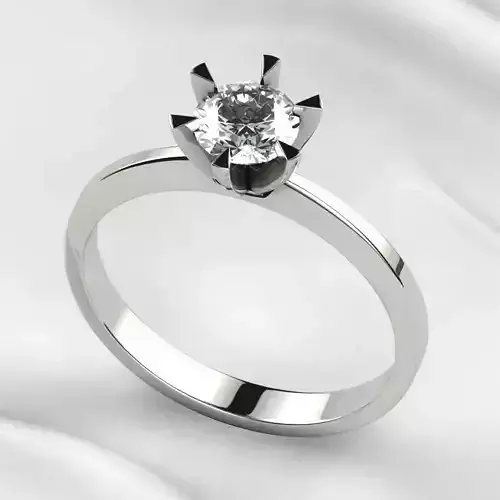 5mm Diamond Gold Ring