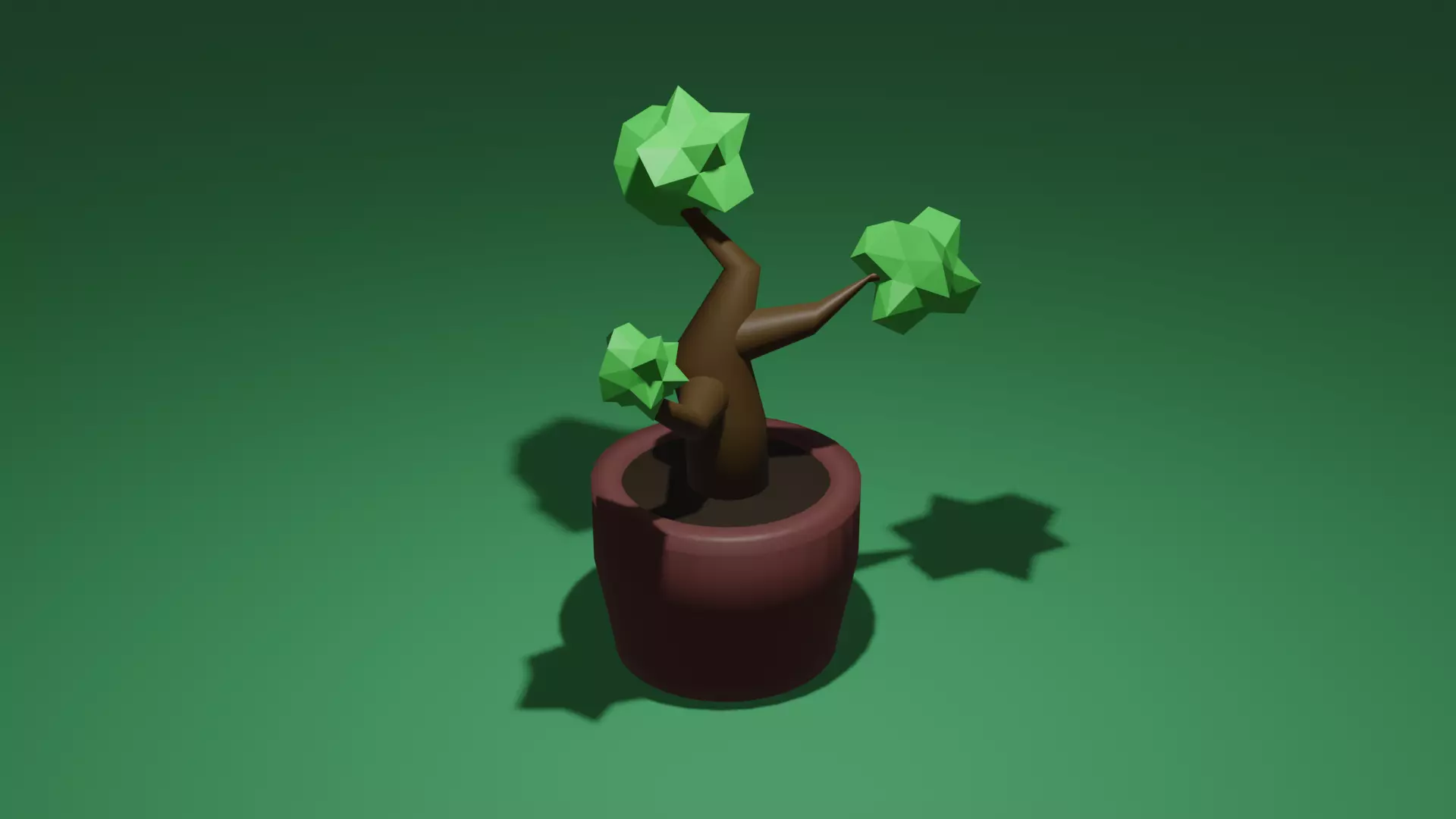 The pot with the tree Free 3D print model