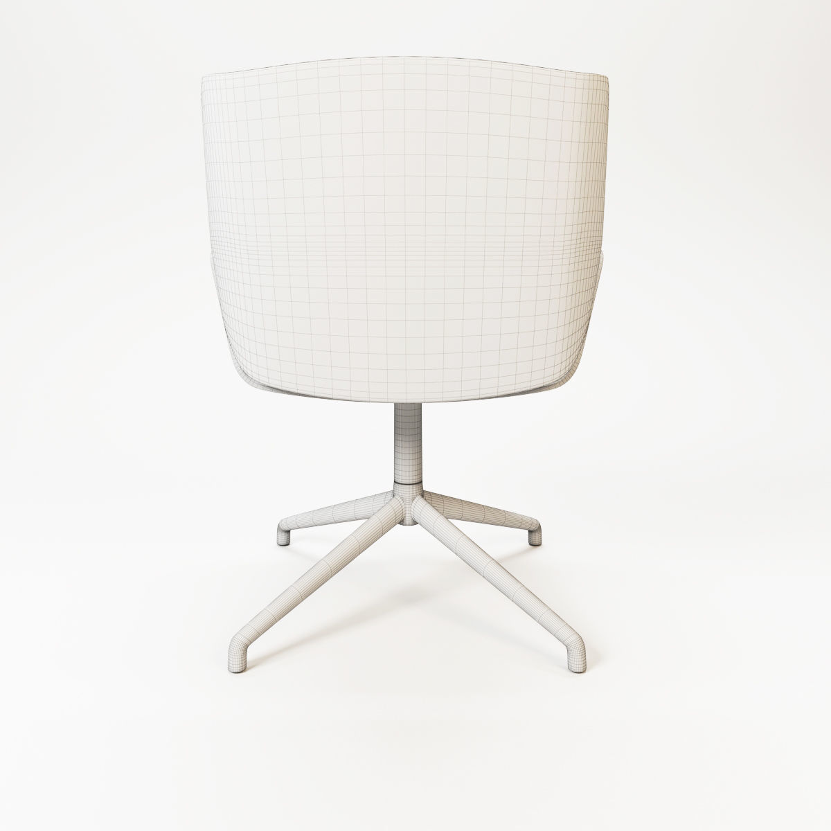 3D kruze 4 star swivel with glides 3D model_11