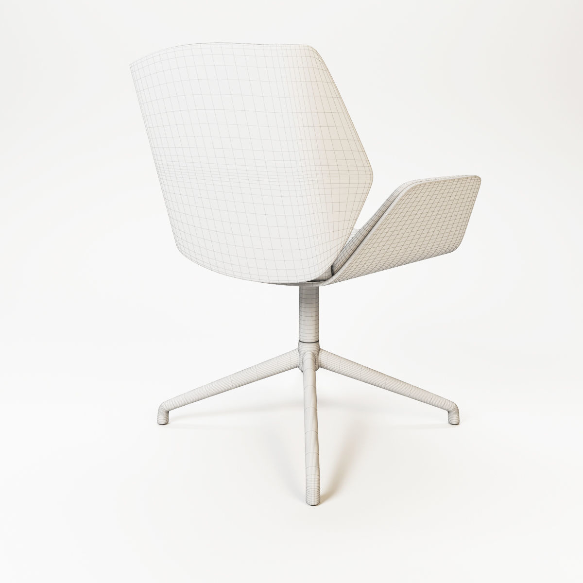 3D kruze 4 star swivel with glides 3D model_10