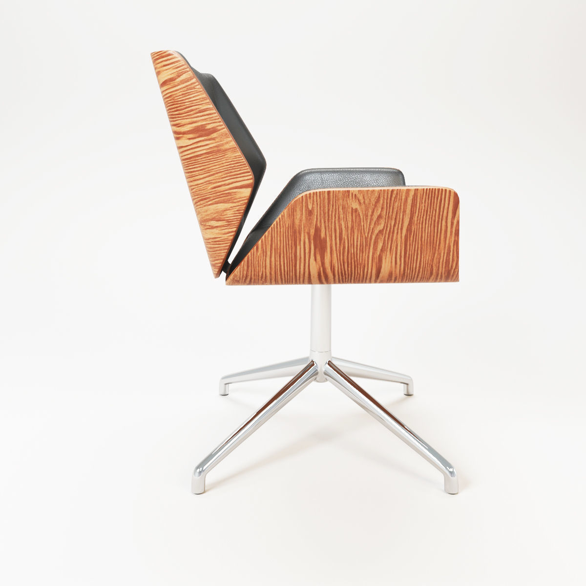 3D kruze 4 star swivel with glides 3D model_2