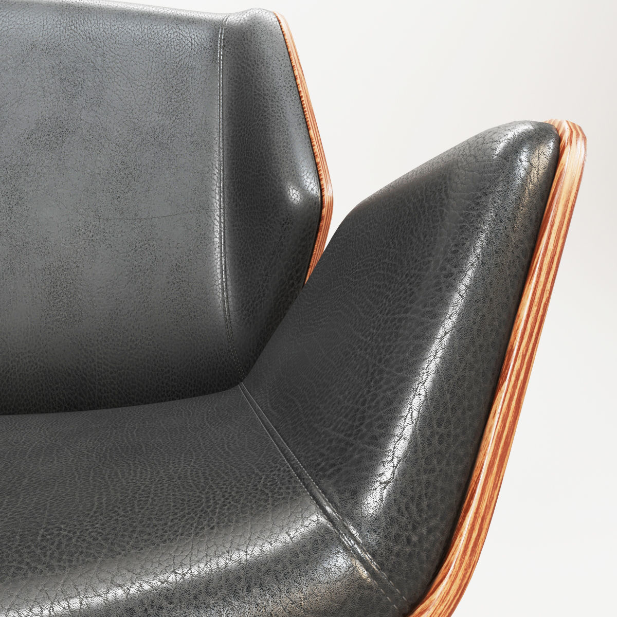 3D kruze 4 star swivel with glides 3D model_5