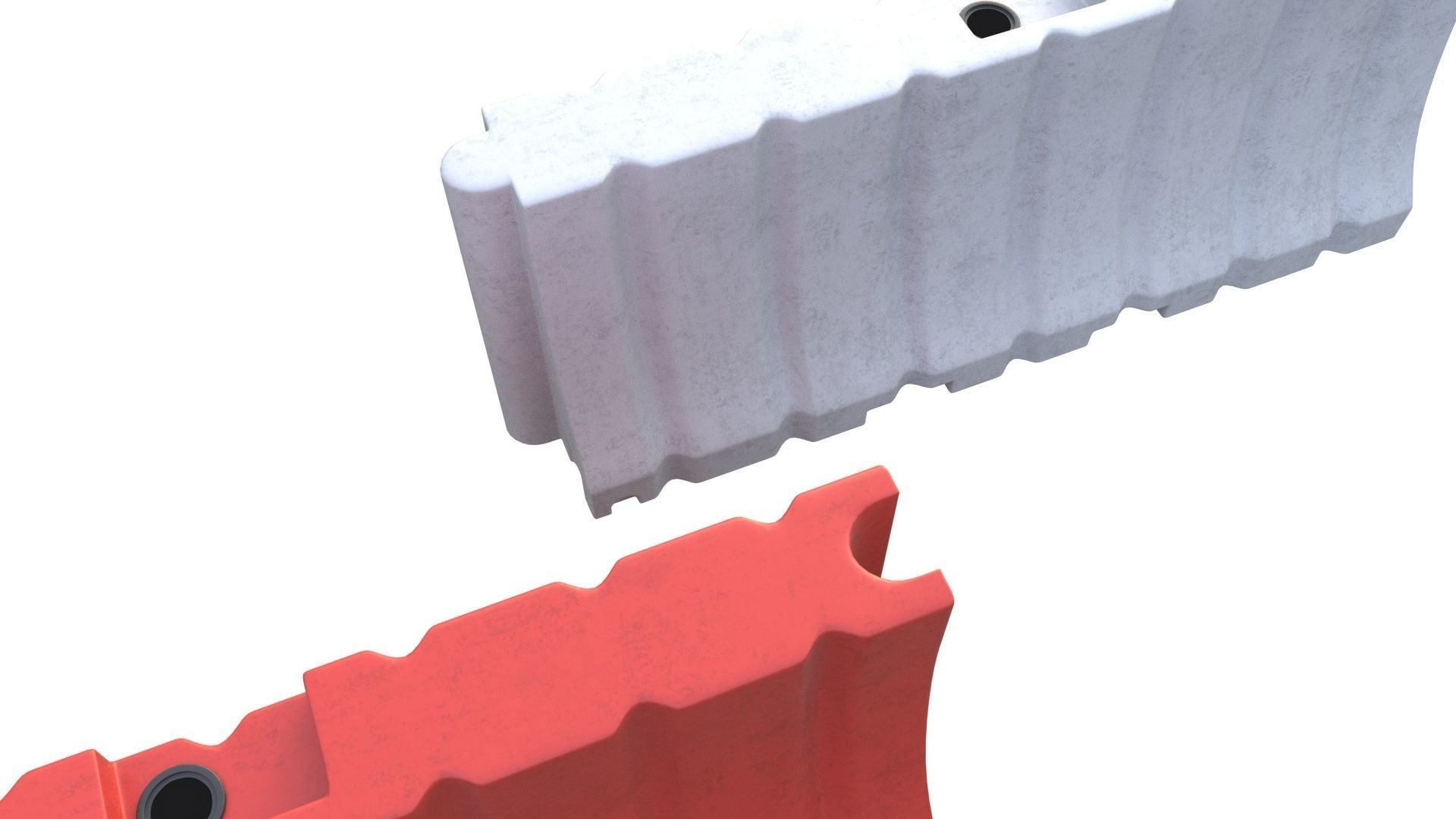 NYC Road safety barrier V01 3D model_7