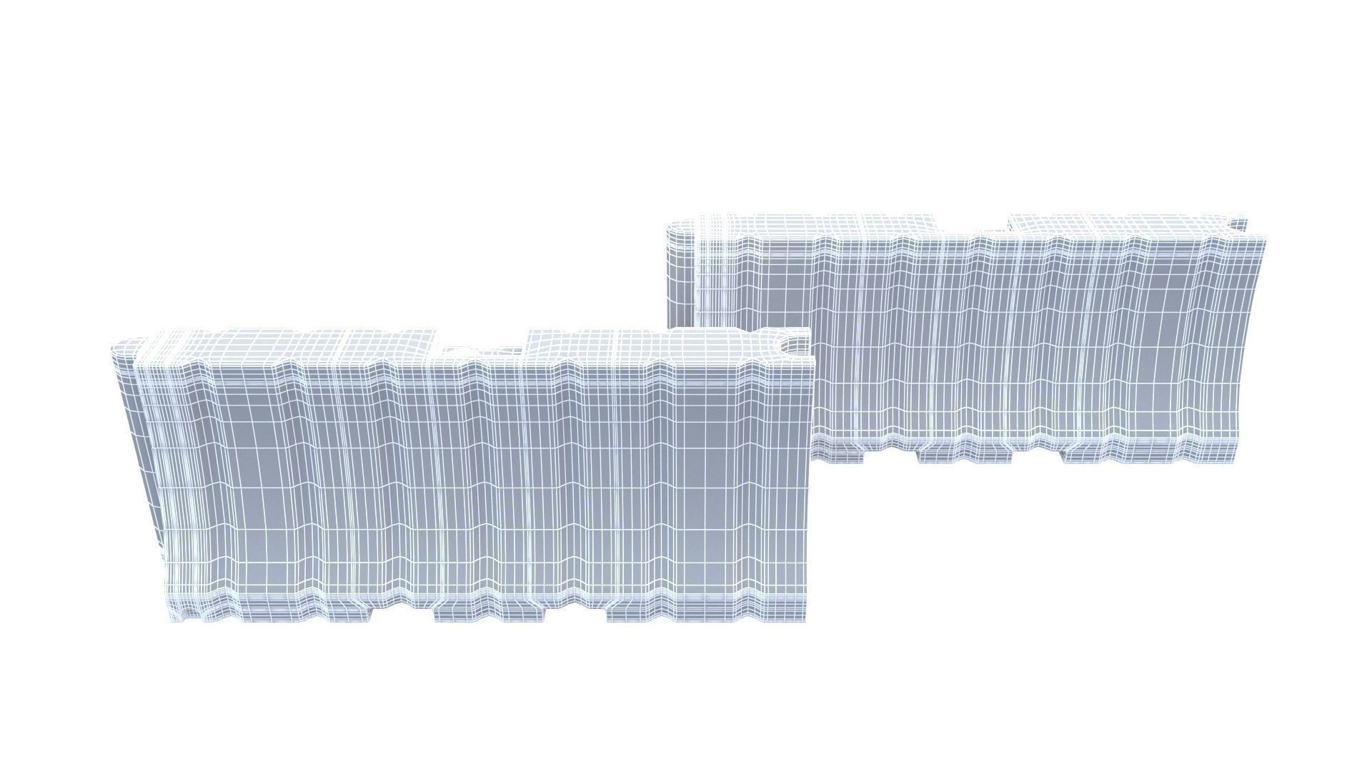 NYC Road safety barrier V01 3D model_5