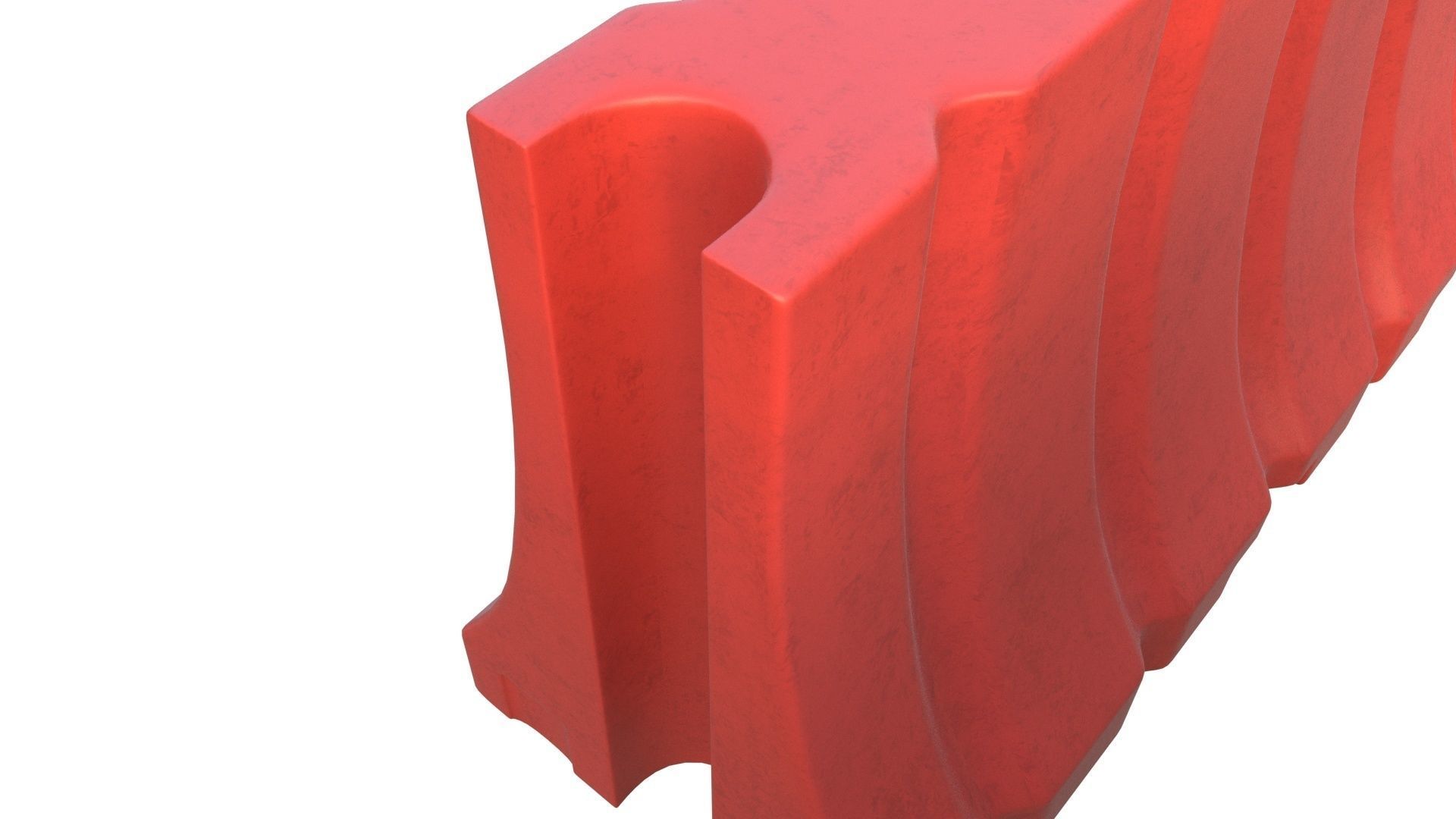 NYC Road safety barrier V01 3D model_8