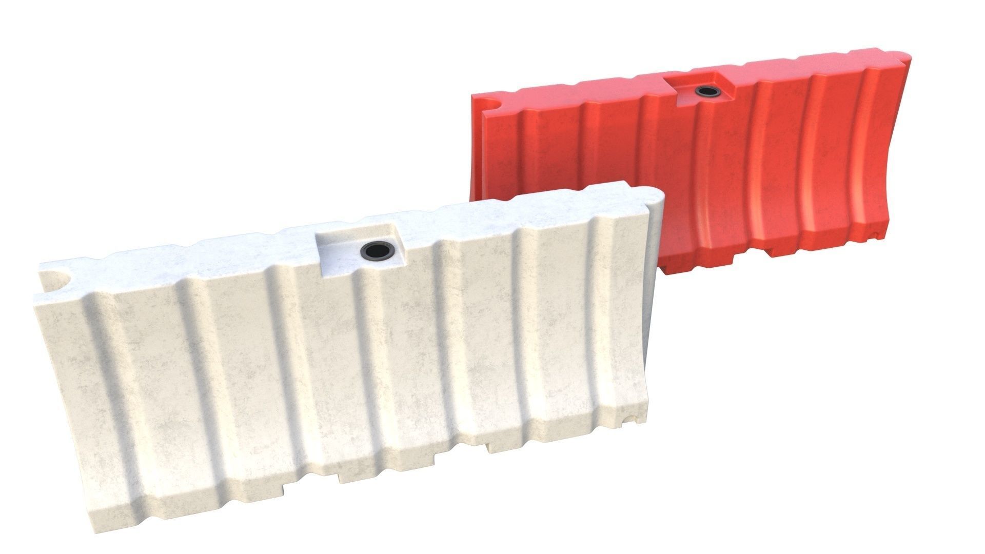 NYC Road safety barrier V01 3D model_1