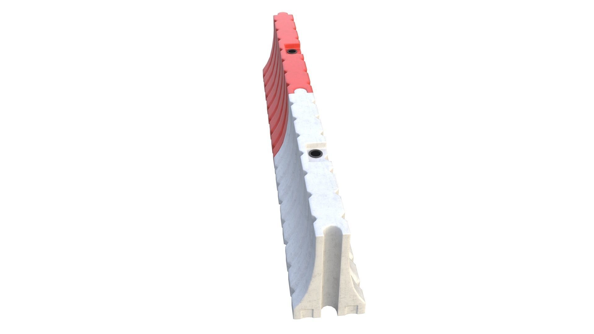 NYC Road safety barrier V01 3D model_33