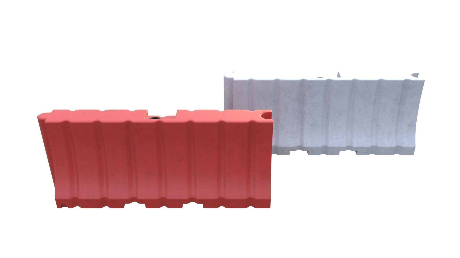 NYC Road safety barrier V01 3D model_4