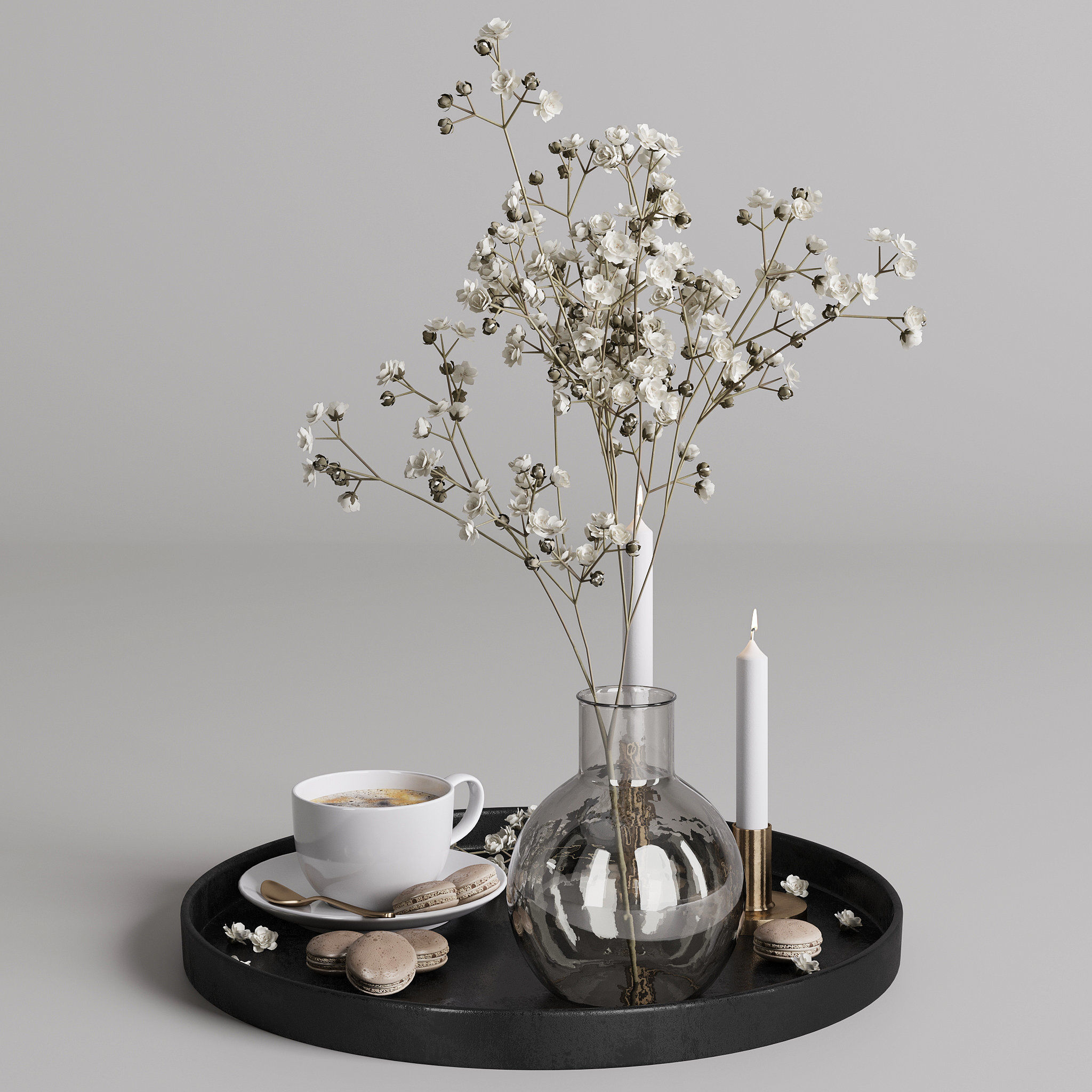 Coffee set 02 3D model_2