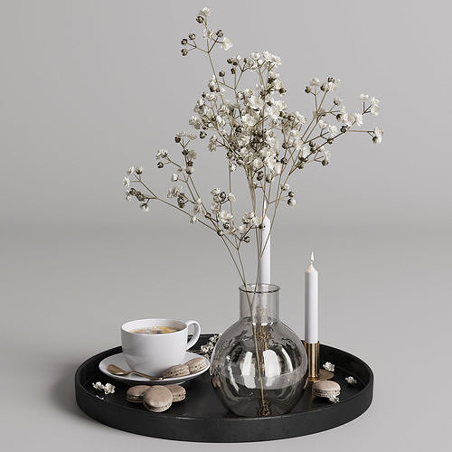 Coffee set 02 3D model 3