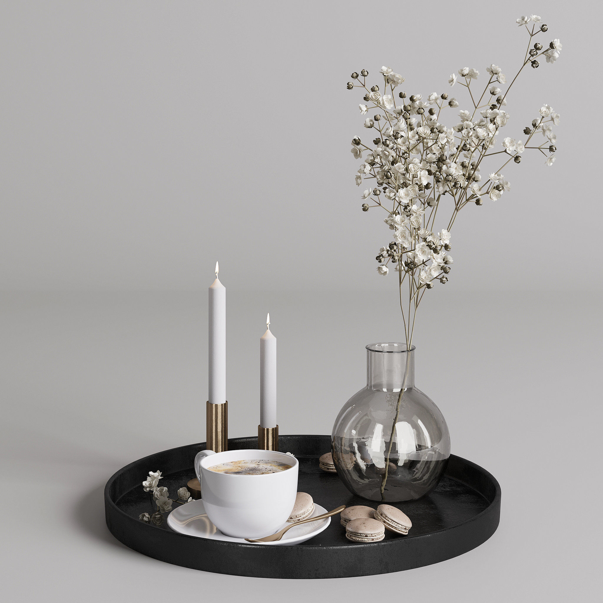 Coffee set 02 3D model_1