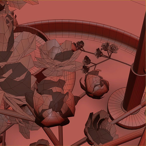 Coffee set 02 3D model 6