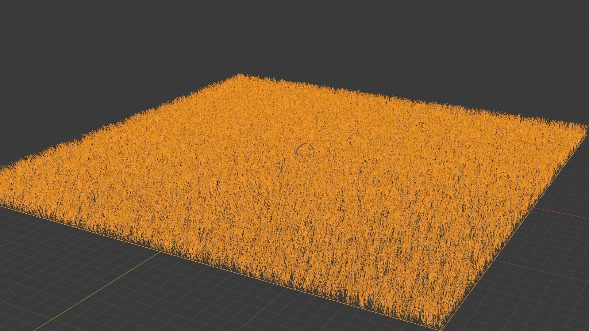 Grass ground Lawn Low-poly 3D model_2