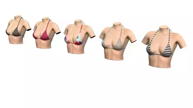 Super 5 collection bikini top on mannequin