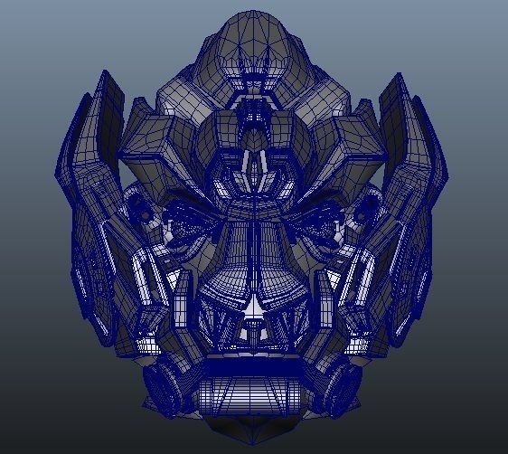 Transformers Head 3D model_4