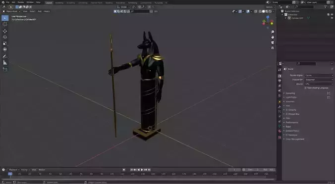 Anubis egyptian statue