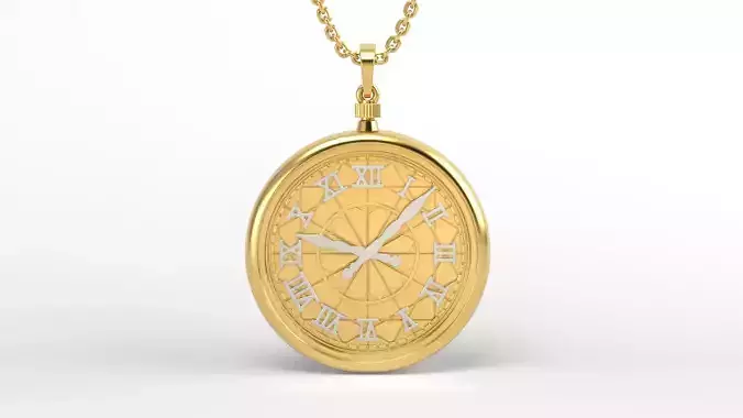 Antique clock pendant