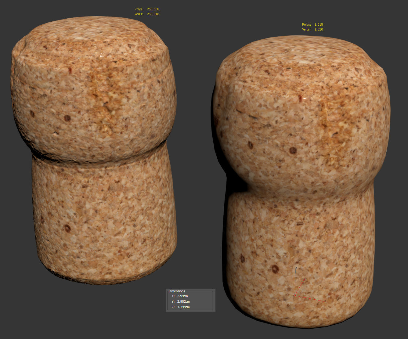 Cork 3D model_9