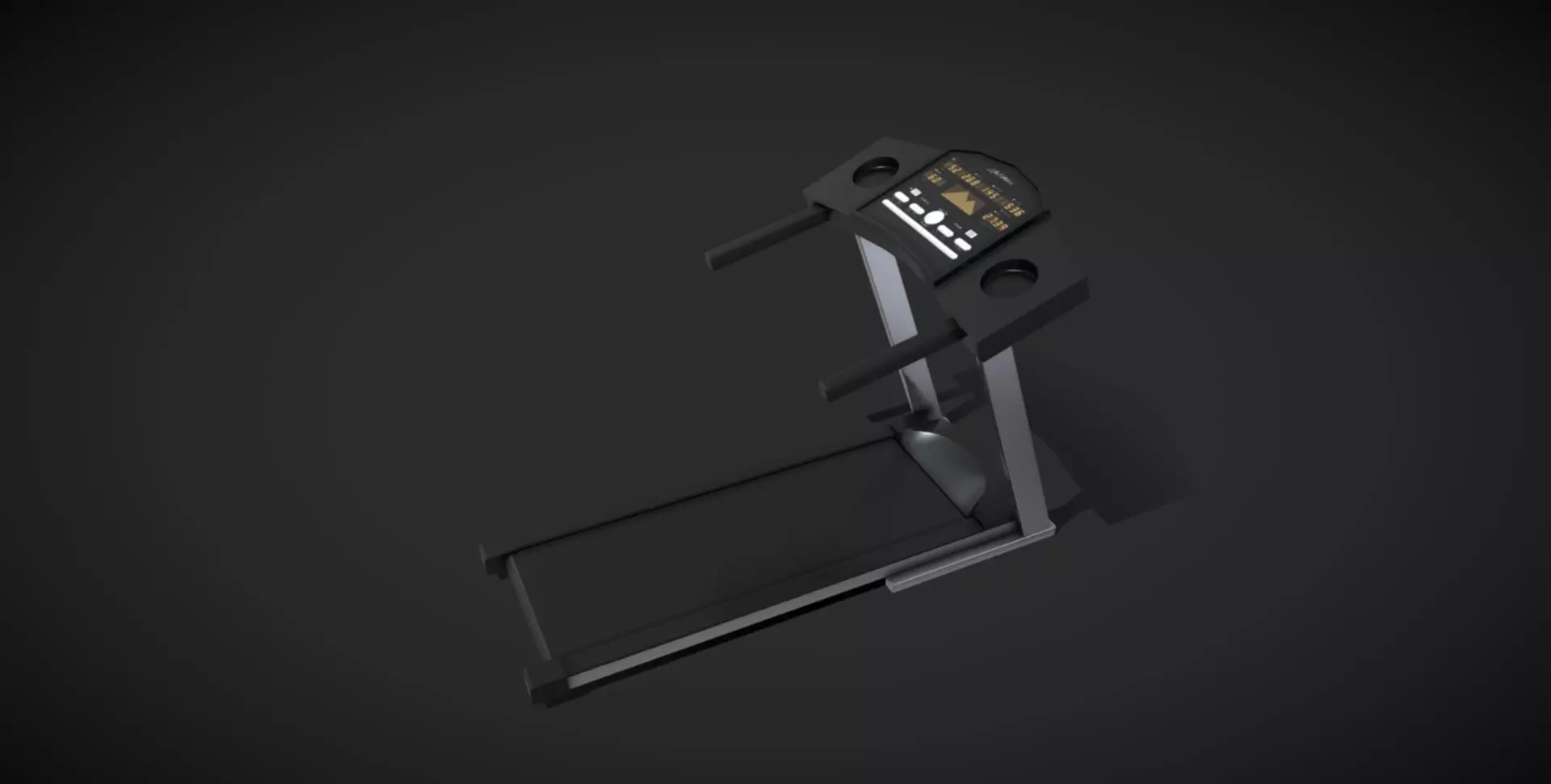 treadmill tread machine Low-poly 3D model