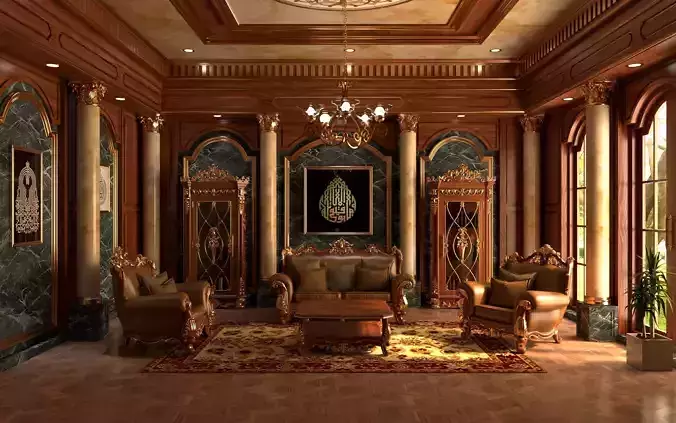 LIVING ROOM RENDER VRAY SKETCHUP