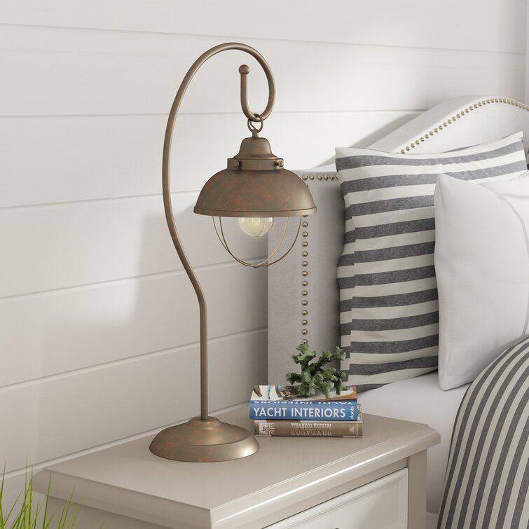 Wellfleet Mediaval Copper Arched Table Lamp Light 3D model_4