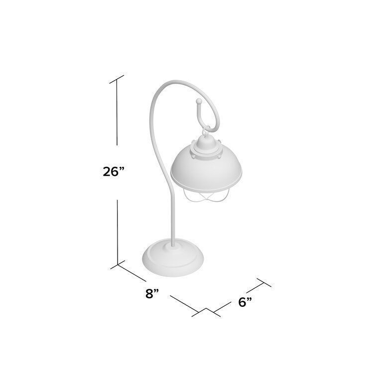 Wellfleet Mediaval Copper Arched Table Lamp Light 3D model_1