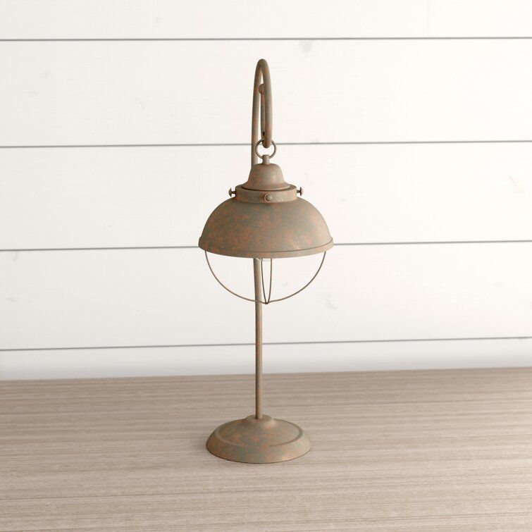 Wellfleet Mediaval Copper Arched Table Lamp Light 3D model_5