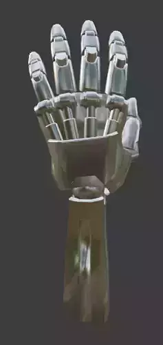A Robot Hand with some of the lower arm