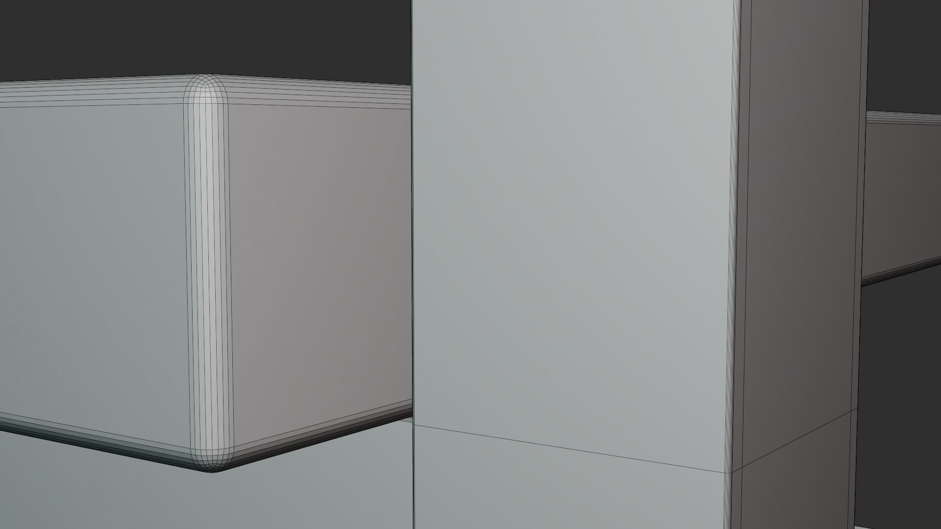 Rustica Series Bookcase Set of 3 pieces 3D model_9