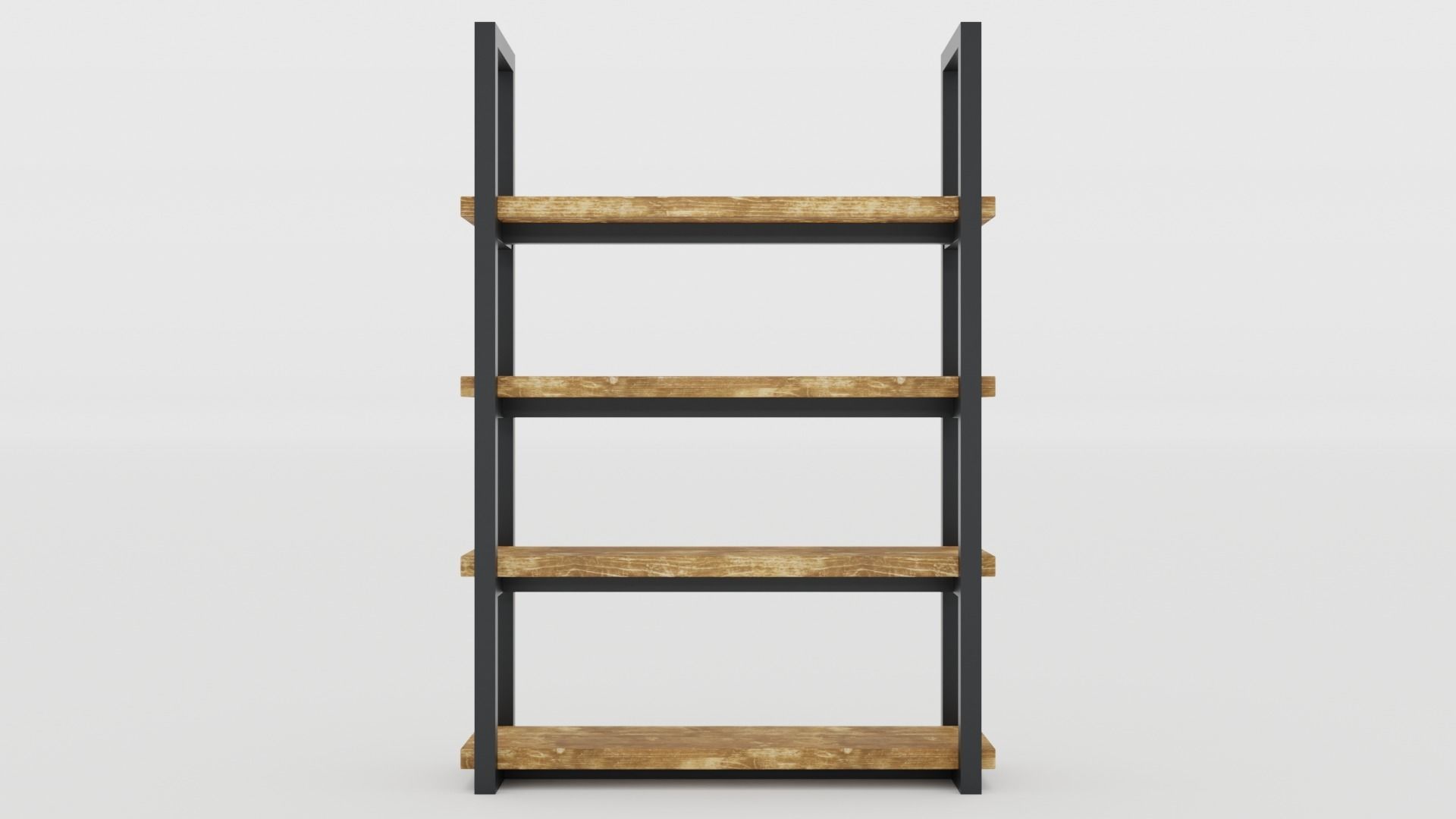 Rustica Series Bookcase Set of 3 pieces 3D model_2