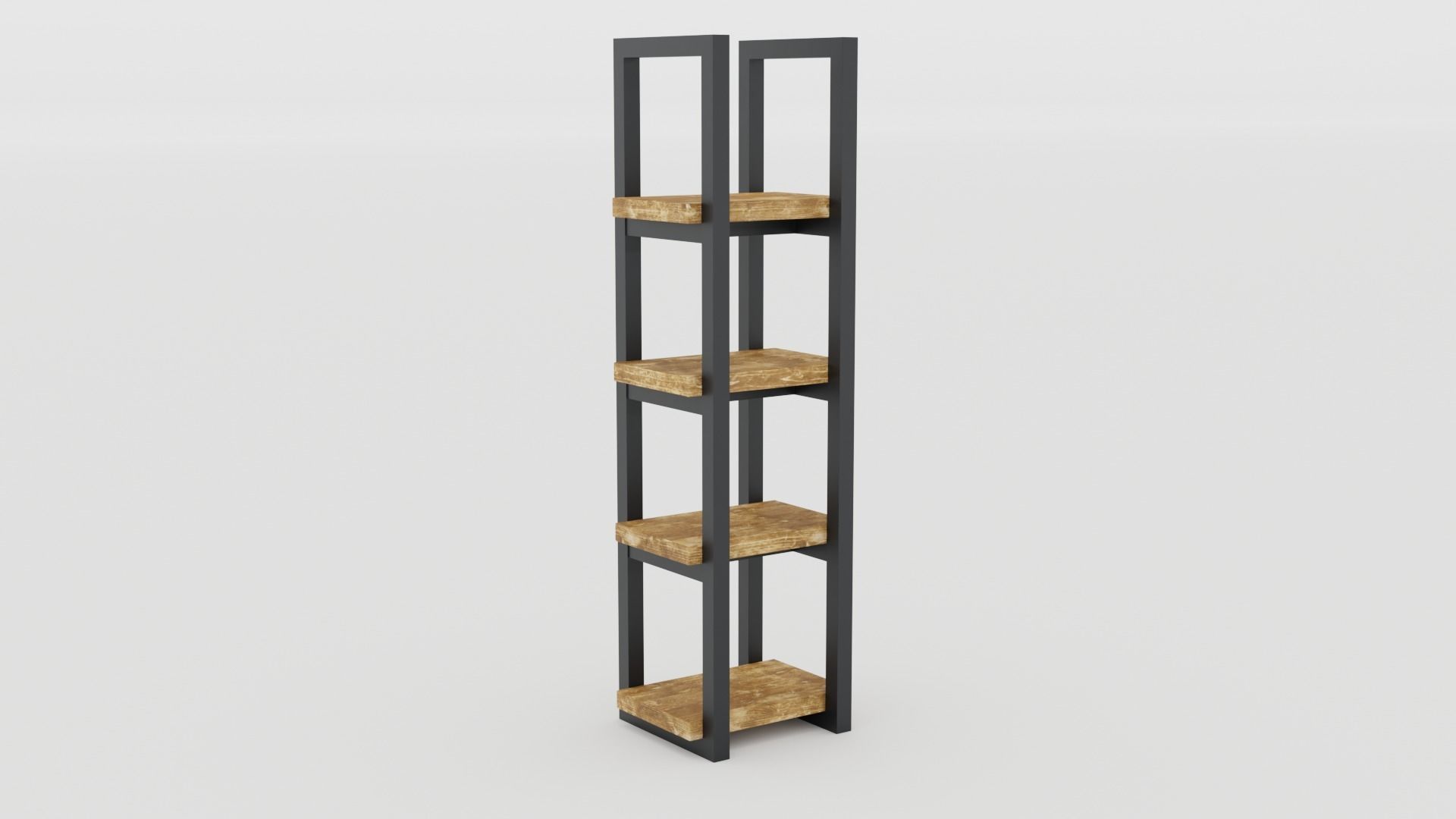 Rustica Series Bookcase Set of 3 pieces 3D model_7
