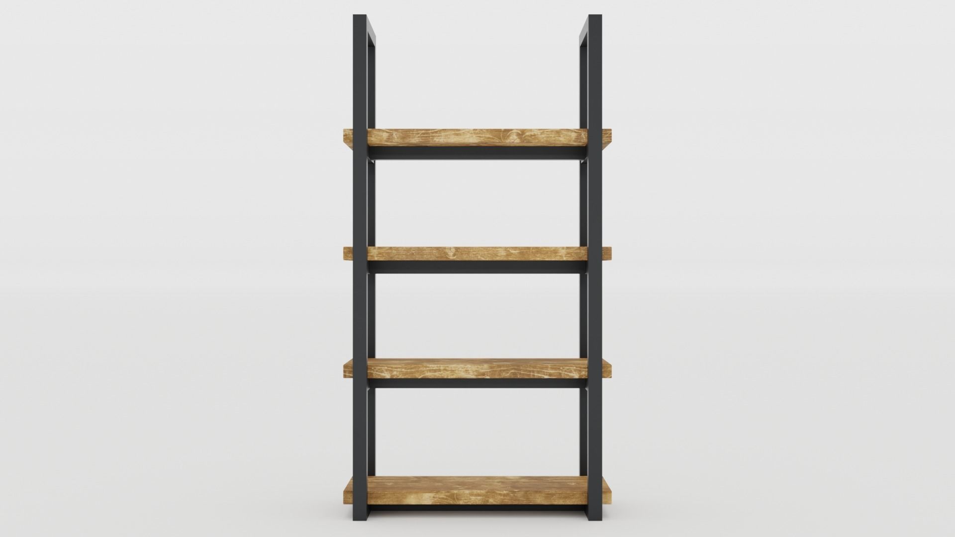 Rustica Series Bookcase Set of 3 pieces 3D model_4