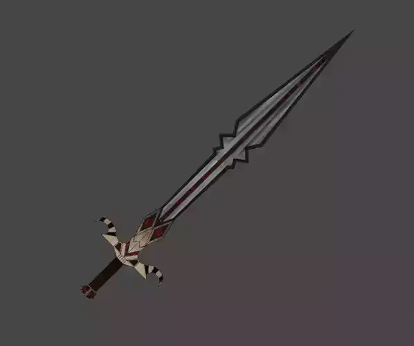 Sword Diamond Eye  Low Poly