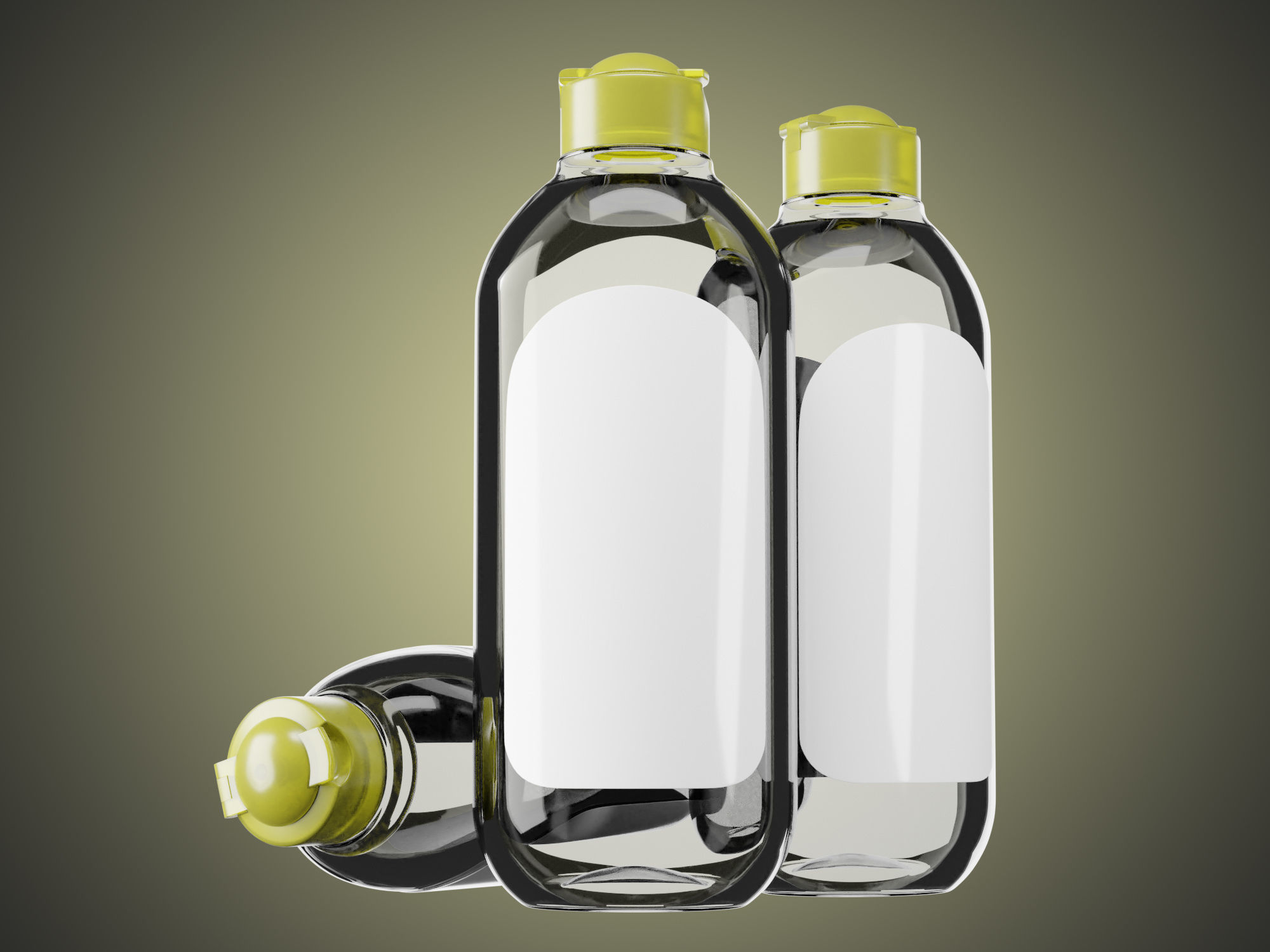 Realistic Cleansing Water Bottle Loreal 400ml 3D model_2