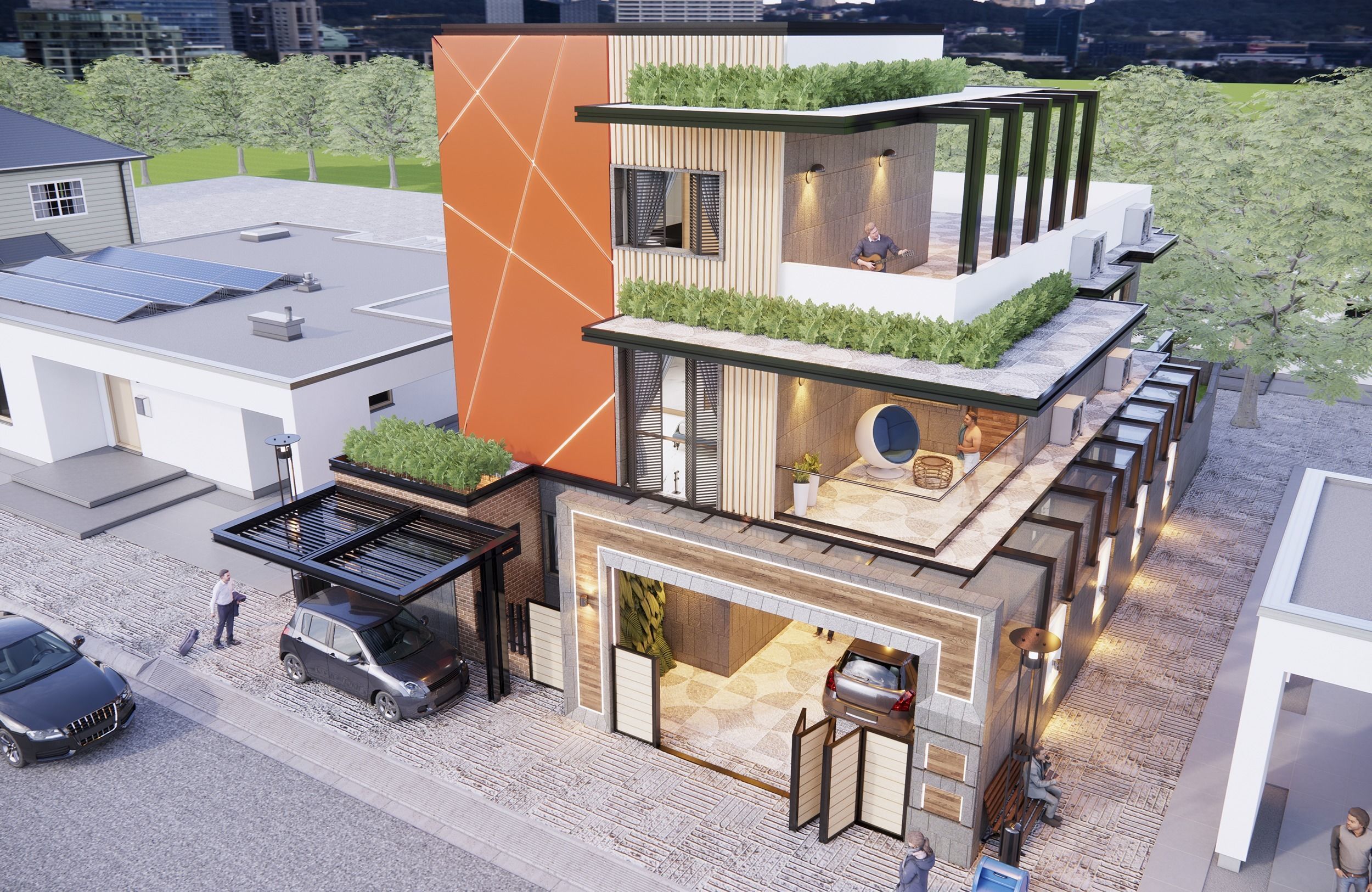 Exterior Render With Settings - Sketchup - Enscape 3D model_3