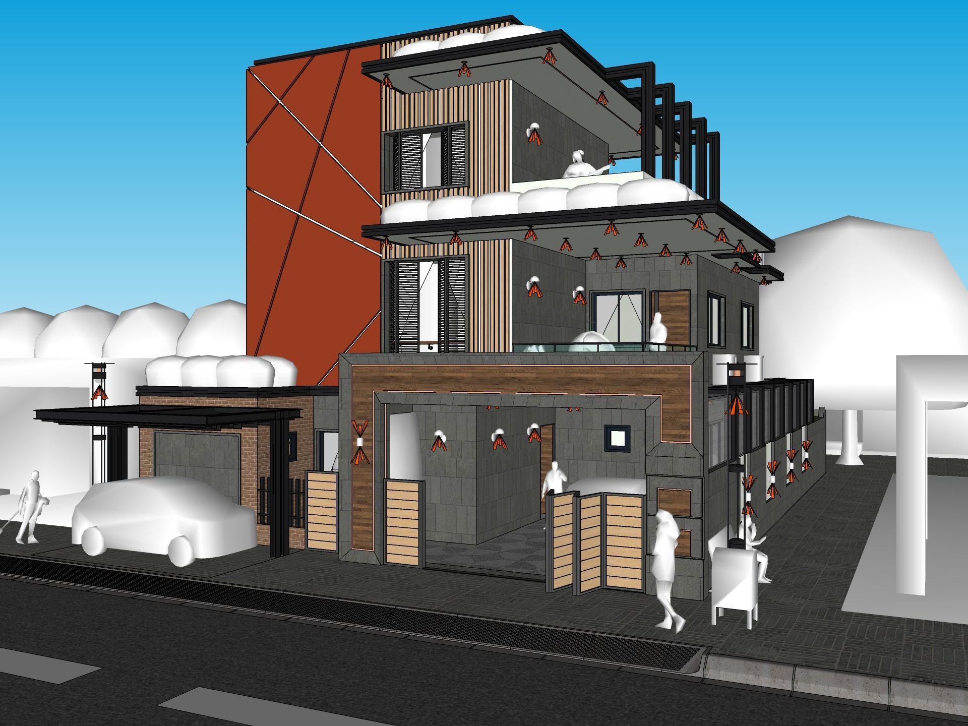Exterior Render With Settings - Sketchup - Enscape 3D model_6