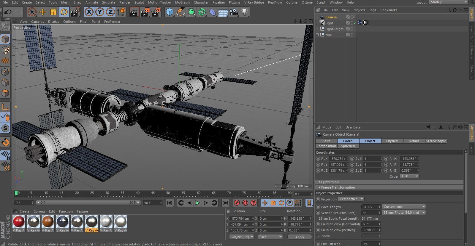 Chinese Space Station Tianhe 3D model_6