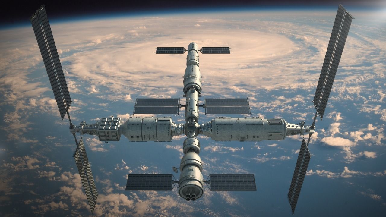 Chinese Space Station Tianhe 3D model_3