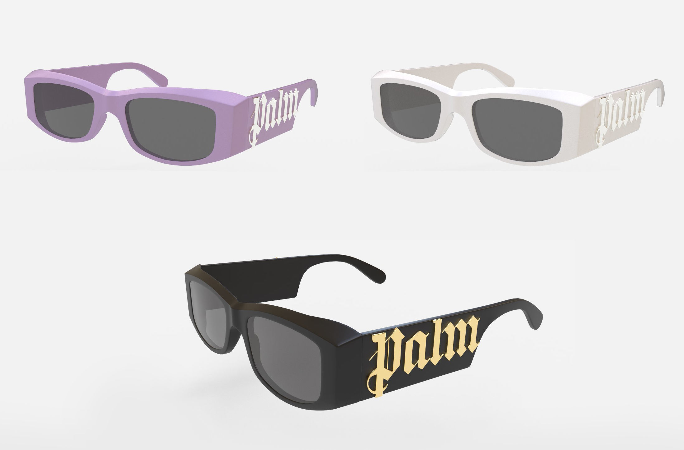 Palm Angels Sunglasses 3D model_1