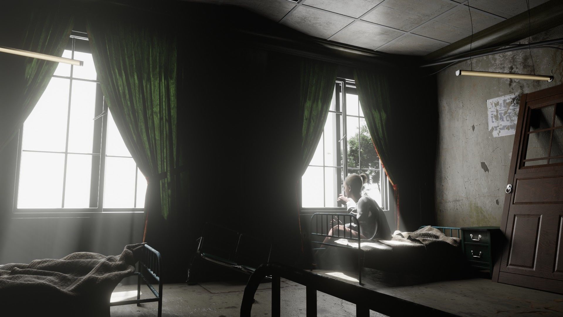 old hospital scene made in blender 3D model_2