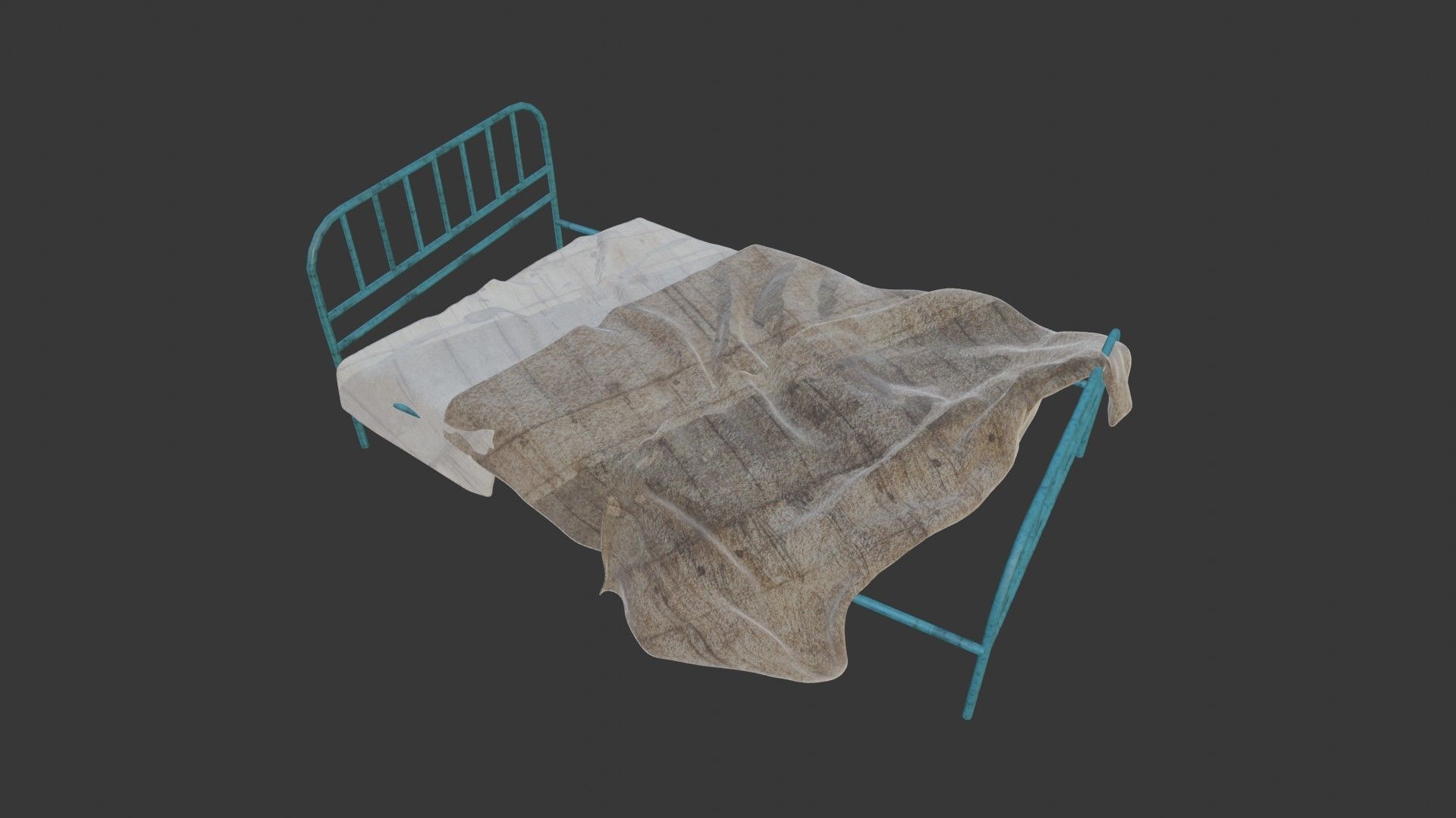 old hospital scene made in blender 3D model_5