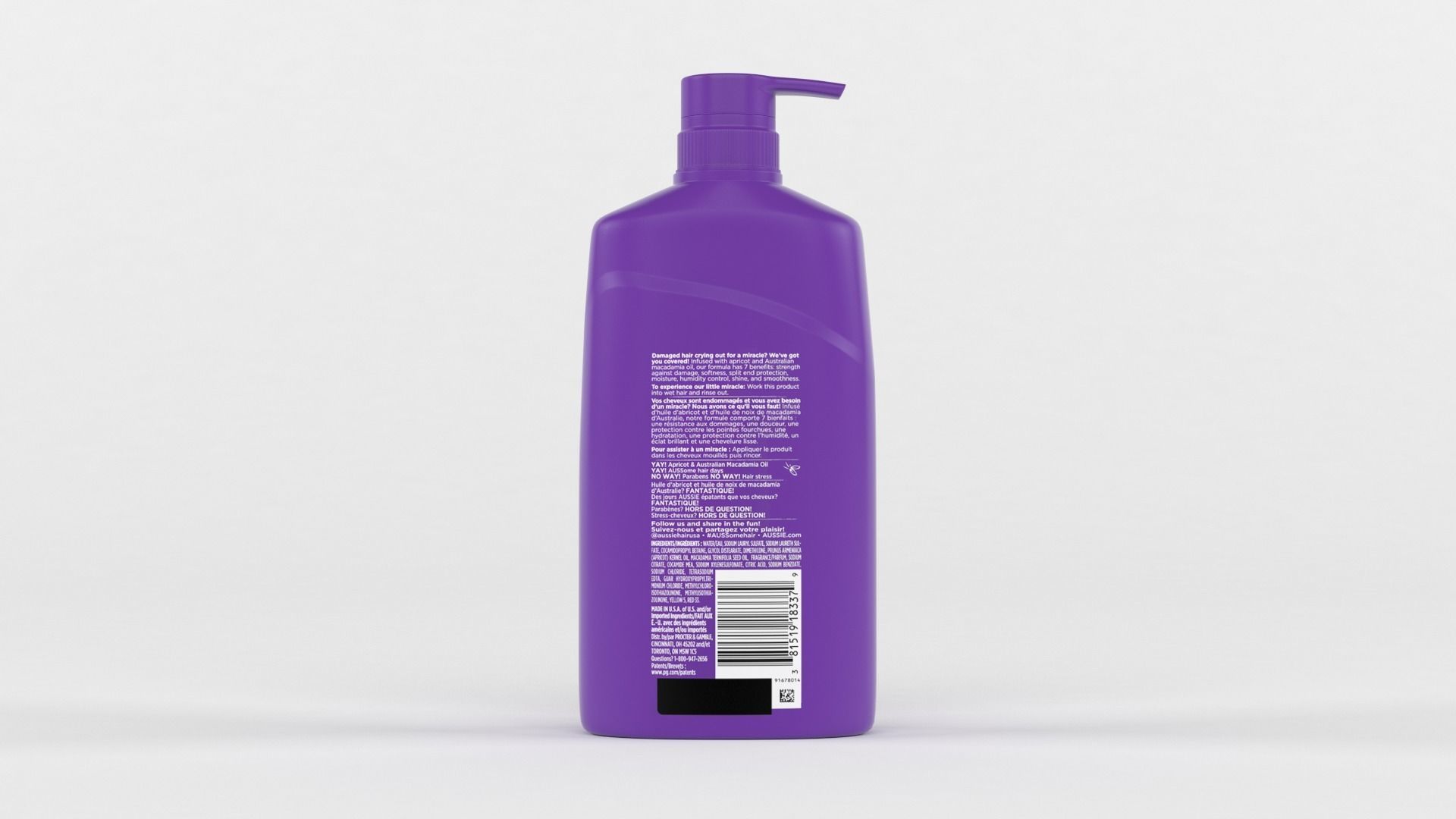 Aussie Shampoo Collection 3D model_2